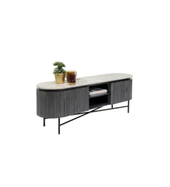 KARE Stolik pod TV Glenn 150 cm antracytowy