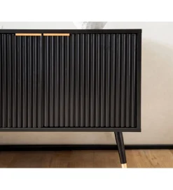 WOHNLING, GERMANY Stolik pod TV GLIMER 150 cm czarny