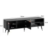 WOHNLING, GERMANY Stolik pod TV GLIMER II 150 cm czarny