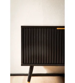 WOHNLING, GERMANY Stolik pod TV GLIMER II 150 cm czarny