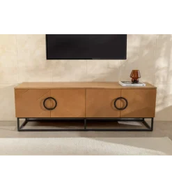 Invicta Interior Stolik pod TV GRANDEZZA 180 cm kolor drewna dębu