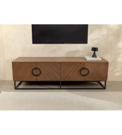 Invicta Interior Stolik pod TV GRANDEZZA 180 cm kolor drewno orzecha