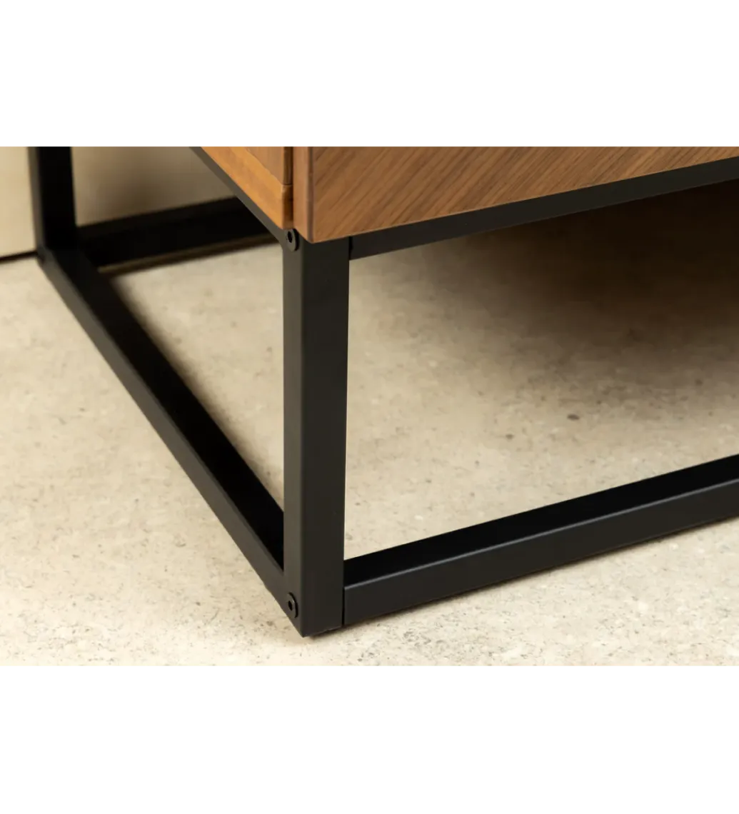 Invicta Interior Stolik pod TV GRANDEZZA 180 cm kolor drewno orzecha