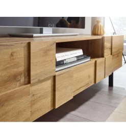 WOHNLING, GERMANY Stolik pod Tv GROSSETO 160 cm w kolorze dąb