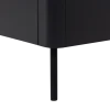 WOOOD Stolik pod TV GUNNAR 154 cm drewno sosny czarny mat