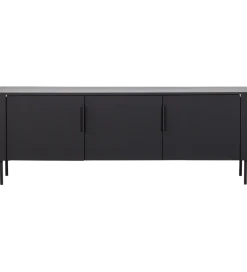 WOOOD Stolik pod TV GUNNAR 154 cm drewno sosny czarny mat