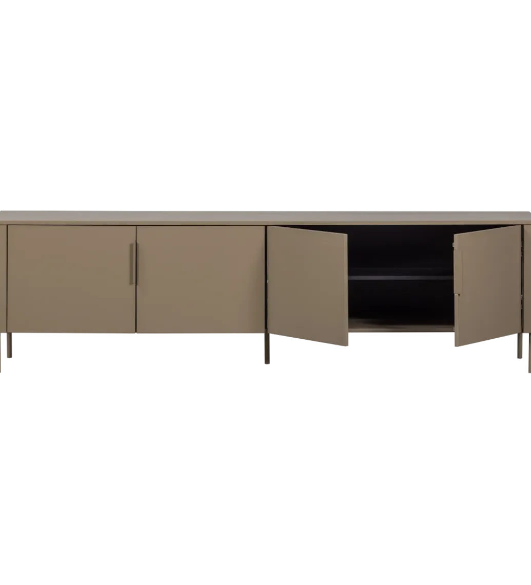 WOOOD Stolik pod TV GUNNAR 200 cm szary