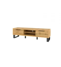 Helvetia Stolik pod Tv Halle 180 cm w optyce dąb wotan
