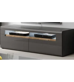 Helvetia Stolik pod Tv HEKTOR WM 160 cm antracytowy