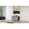Helvetia Stolik pod TV HELIO 80 cm czarno-szary