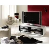 MCA Stolik pod TV JEFF II 120cm biało czarny