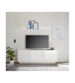MCA Linia Włoska Stolik pod TV JUPITER 182 cm biały
