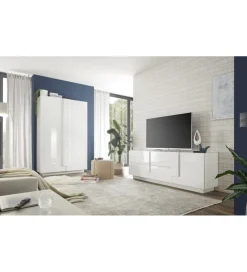 MCA Linia Włoska Stolik pod TV JUPITER 182 cm biały