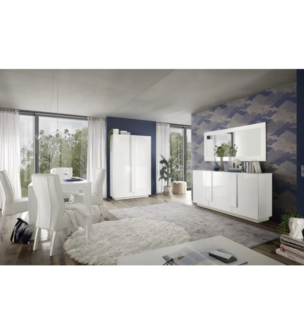 MCA Linia Włoska Stolik pod TV JUPITER 182 cm biały