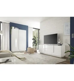 MCA Linia Włoska Stolik pod TV JUPITER 182 cm biały