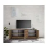MCA Linia Włoska Stolik pod TV JUPITER 182 cm w kolorze dąb Mercure