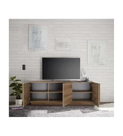 MCA Linia Włoska Stolik pod TV JUPITER 182 cm w kolorze dąb Mercure