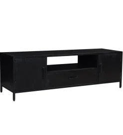 LF-Design Stolik pod TV KALA 180 cm drewno mango czarna