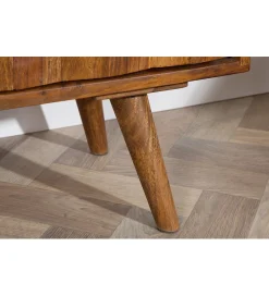 Invicta Interior - przedsprzedaż Stolik pod TV Komodo Mystic Living 140 cm drewno sheesham