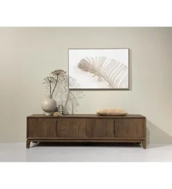 LF-Design Stolik pod TV KORTE 210 cm drewno mango brąz