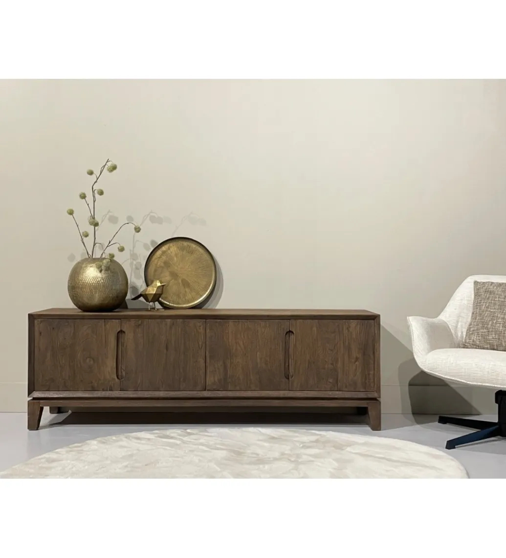 LF-Design Stolik pod TV KORTE 170 cm drewno mango brąz