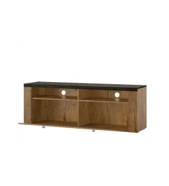 Helvetia Stolik pod TV LARONA 140 cm o wybarwieniu dąb lefkas z kolorem touchwood
