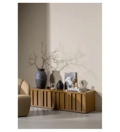WOOOD Stolik pod TV LEVEL 160 cm miodowy