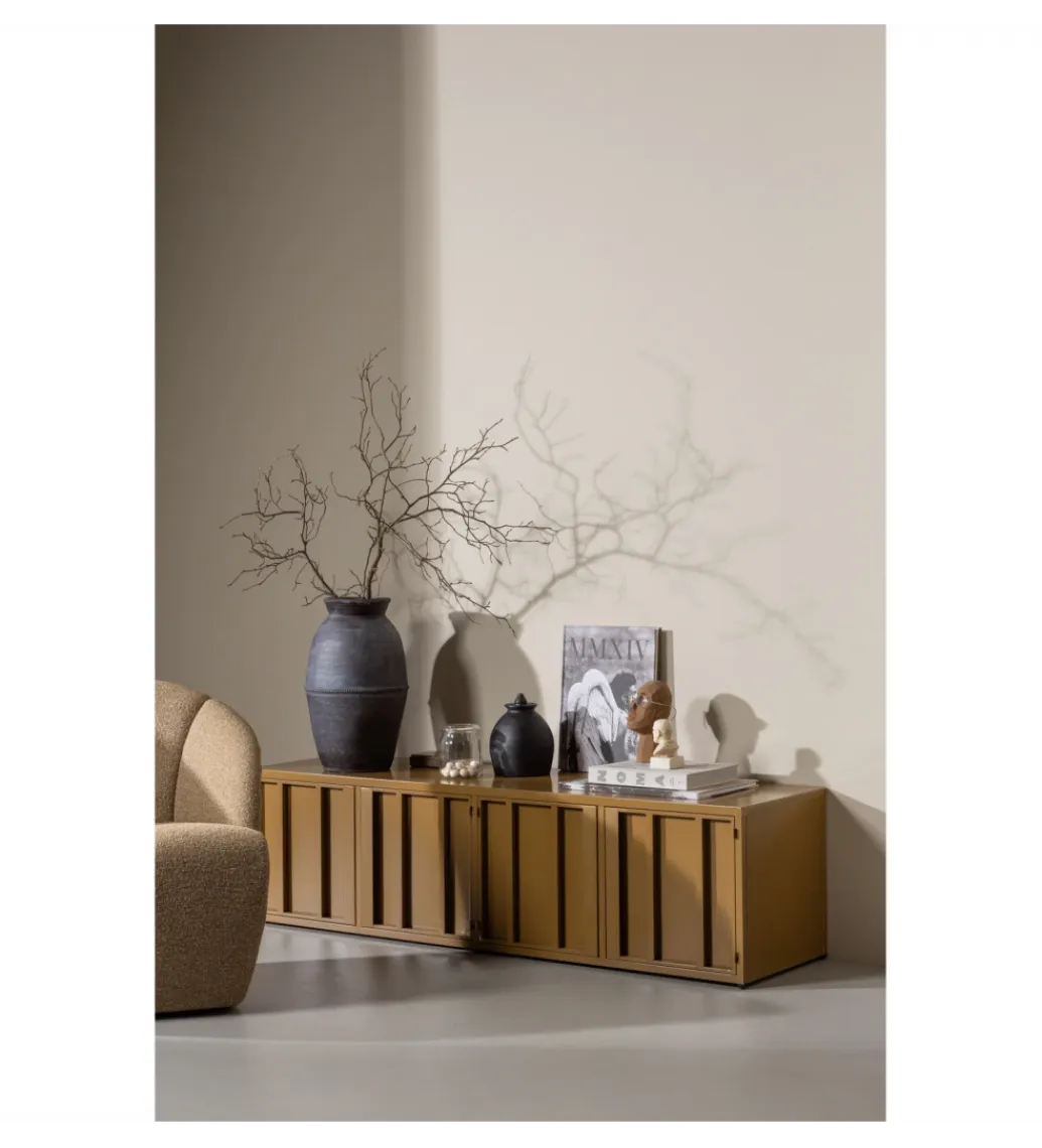 WOOOD Stolik pod TV LEVEL 160 cm miodowy