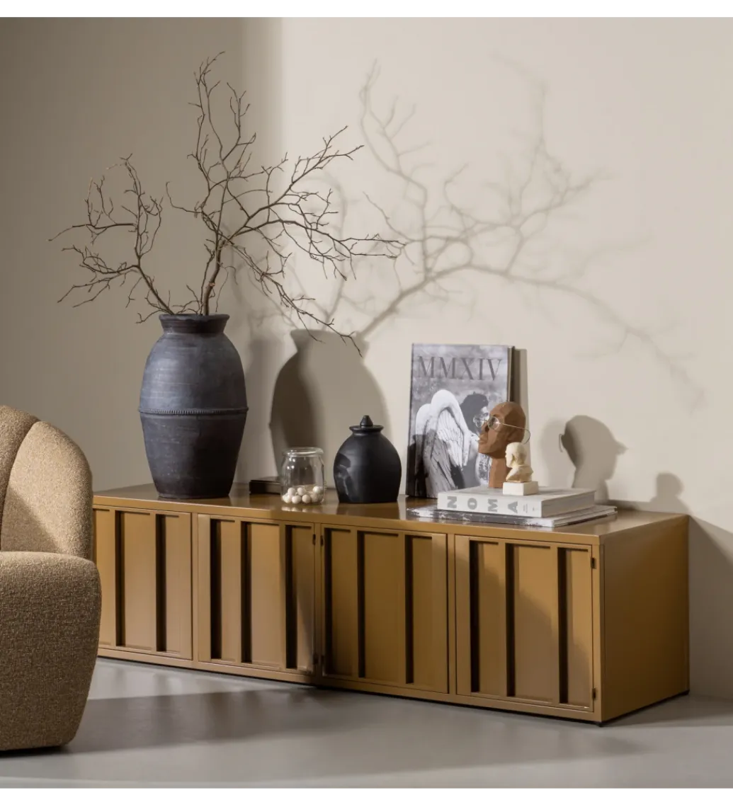 WOOOD Stolik pod TV LEVEL 160 cm miodowy