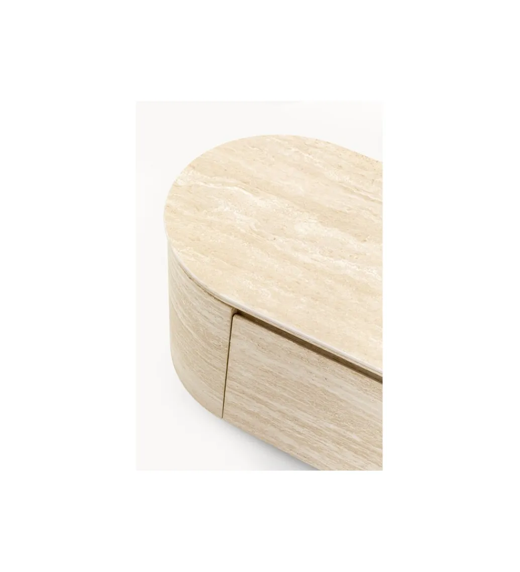 KARE Stolik pod TV LINNEA 160 x 45 cm naturalny