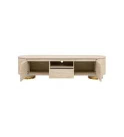 KARE Stolik pod TV LINNEA 160 x 45 cm naturalny