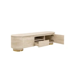 KARE Stolik pod TV LINNEA 160 x 45 cm naturalny
