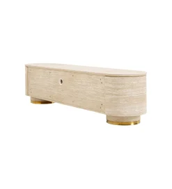 KARE Stolik pod TV LINNEA 160 x 45 cm naturalny