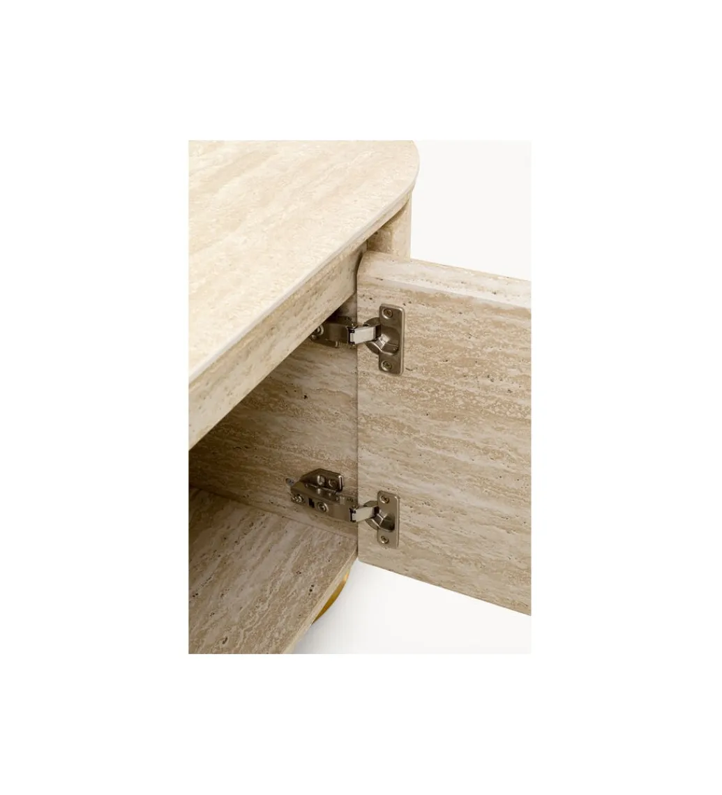 KARE Stolik pod TV LINNEA 160 x 45 cm naturalny