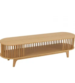J-Line Stolik pod TV LIVE 150 cm bambus naturalny