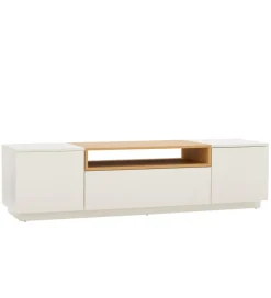 Invicta Interior Stolik pod TV LOFT 160 cm biało naturalna