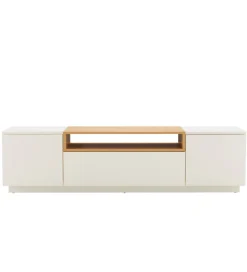Invicta Interior Stolik pod TV LOFT 160 cm biało naturalna