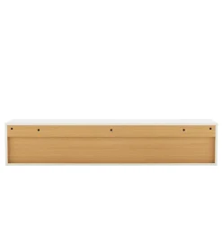 Invicta Interior Stolik pod TV LOFT wiszący 150 cm biało naturalny