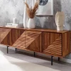 WOHNLING, GERMANY Stolik pod TV MIGUEL 140 cm drewno sheesham