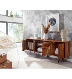 WOHNLING, GERMANY Stolik pod TV MIGUEL 140 cm drewno sheesham