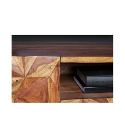 Invicta Interior Stolik pod TV MIRANDA 160 cm drewno sheesham