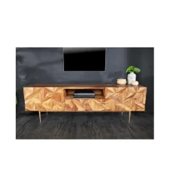 Invicta Interior Stolik pod TV MIRANDA 160 cm drewno sheesham