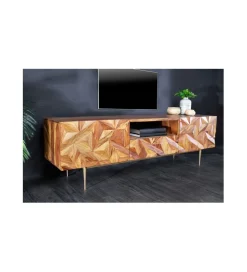 Invicta Interior Stolik pod TV MIRANDA 160 cm drewno sheesham