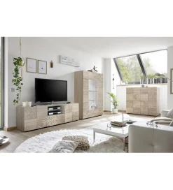 MCA Linia Włoska Stolik pod TV MIRO 180 cm dąb sonoma