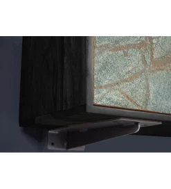 Invicta Interior Stolik pod TV MONTANAS 200 cm drewno akacja czarny