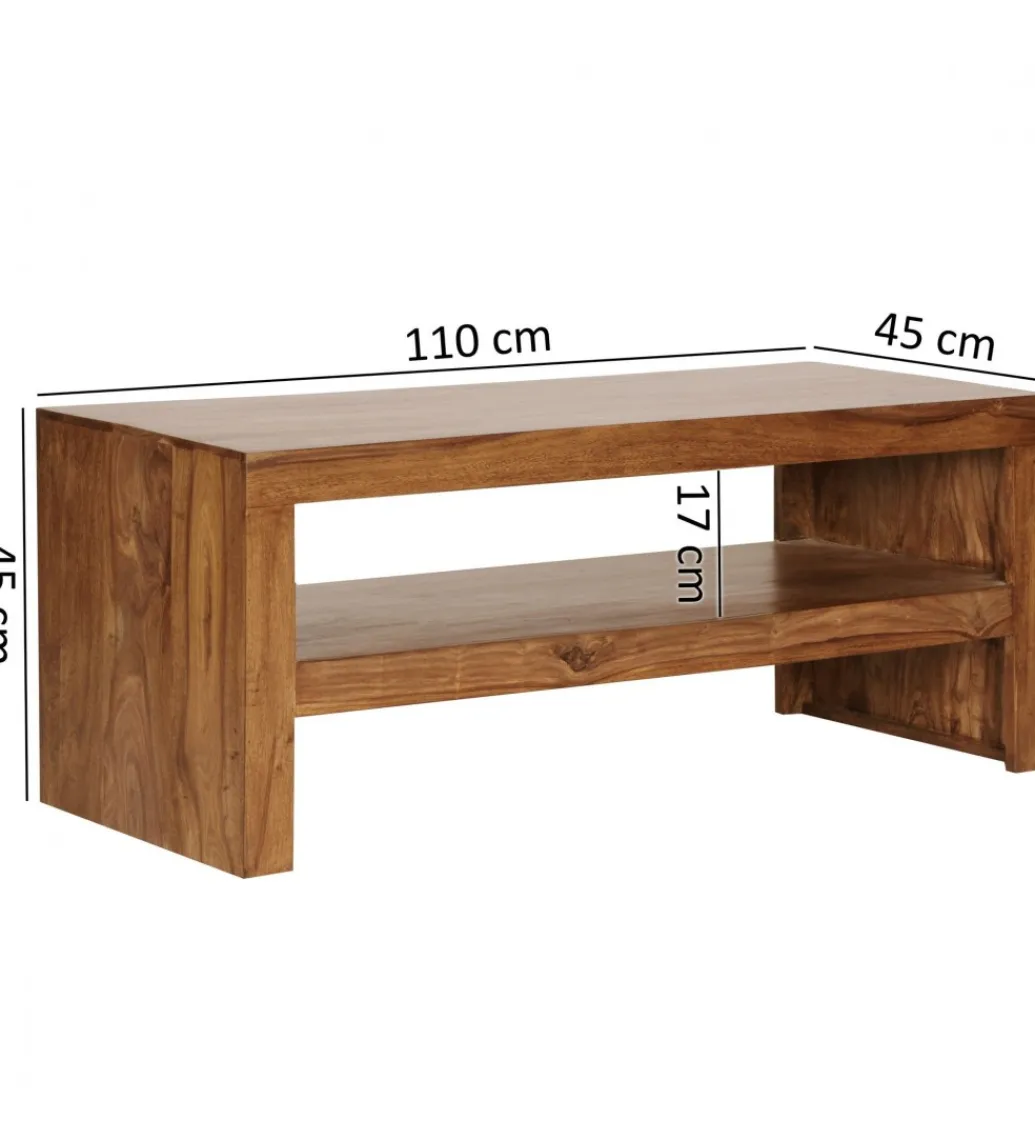 WOHNLING, GERMANY Stolik pod TV MUMBAI 110 cm drewno sheesham
