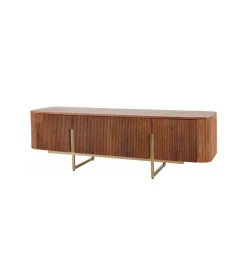 Invicta Interior Stolik pod TV NAGOJA 160 cm drewno mango brąz