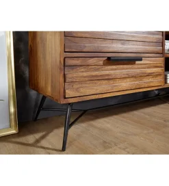 WOHNLING, GERMANY Stolik pod Tv NISHAN 160 cm drewno sheesham