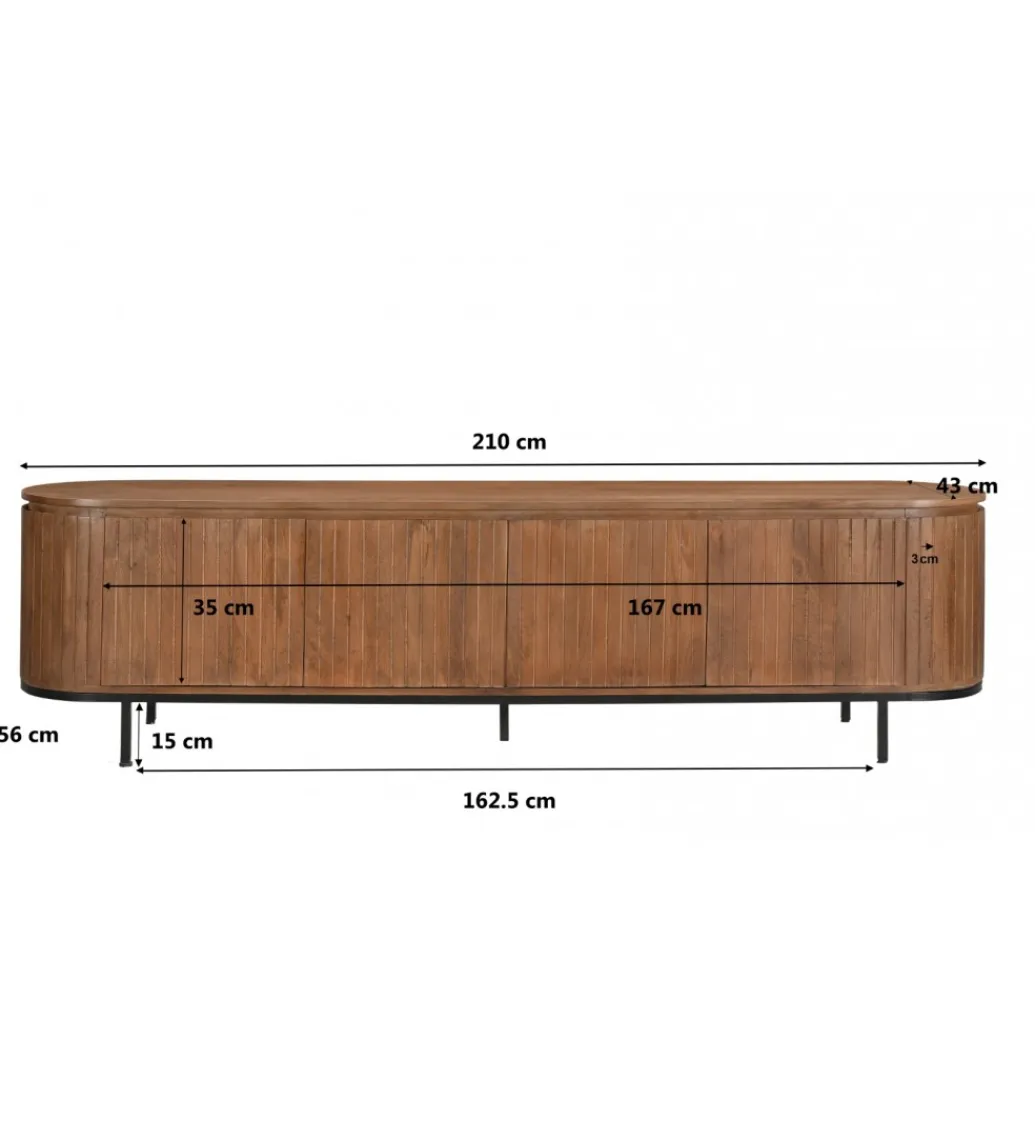 LF-Design Stolik pod TV NOORK 170 cm drewno mango