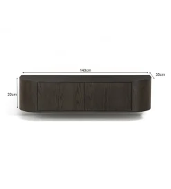 LF-Design Stolik pod TV NOVERO ZWEVEND 140 cm czarny